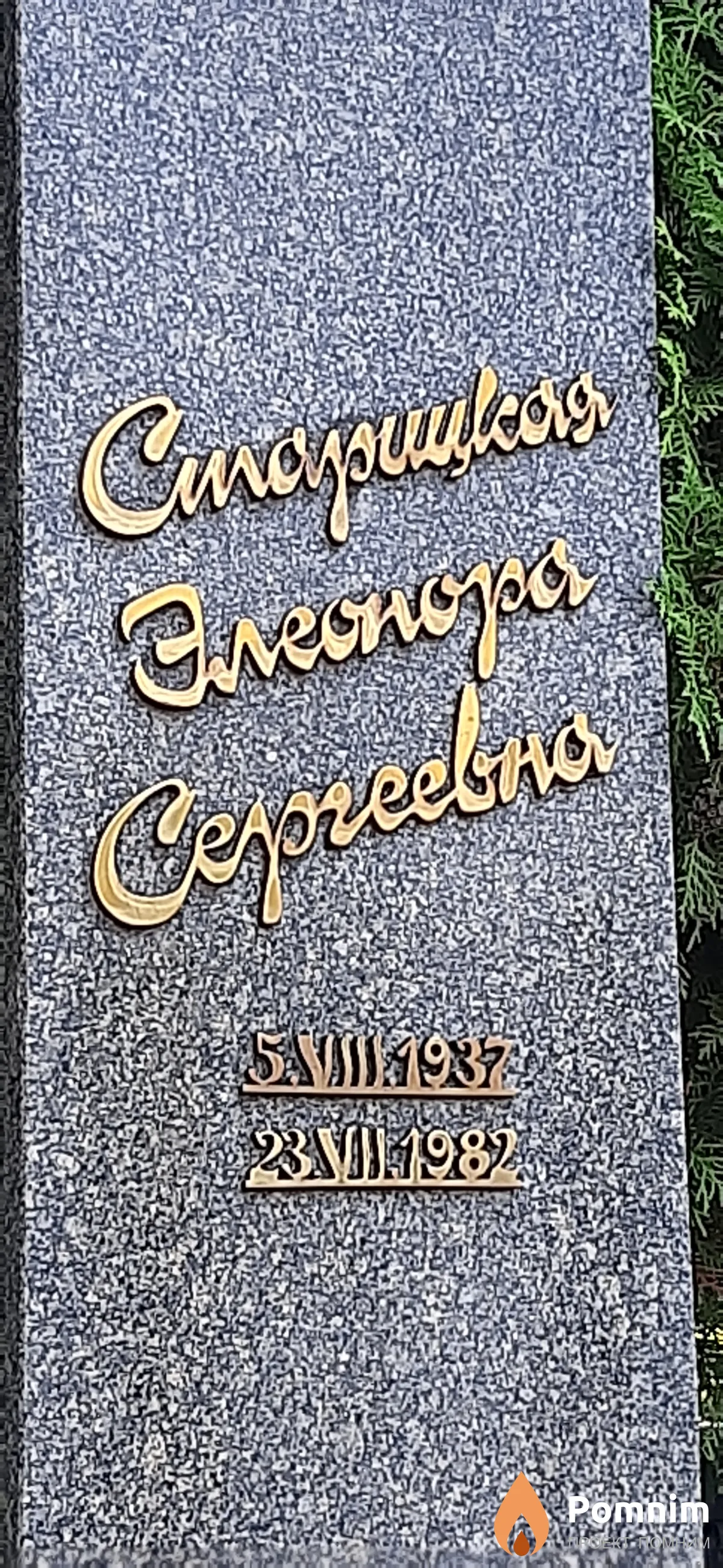 Старицкая Элеонора Сергеевна