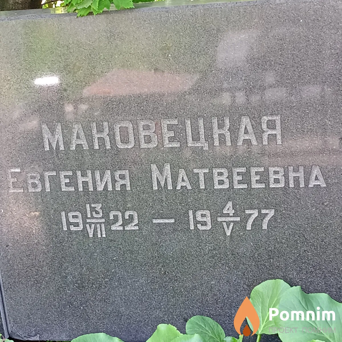 Мановецкая Евгения Матвеевна