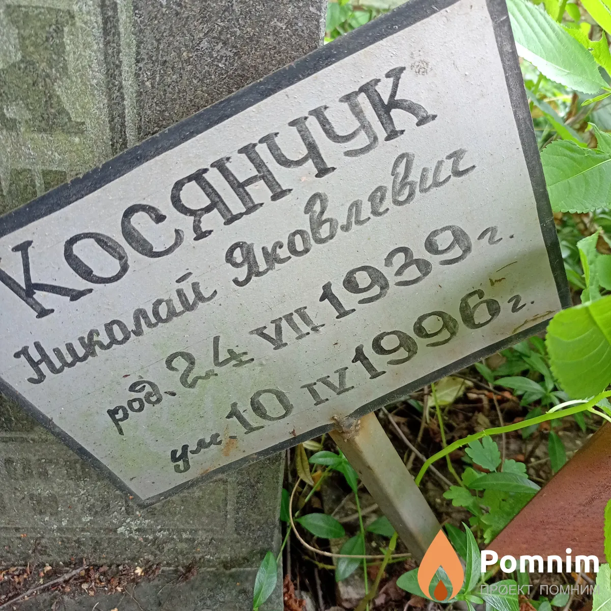 Kocянчук Николай Яковлевих