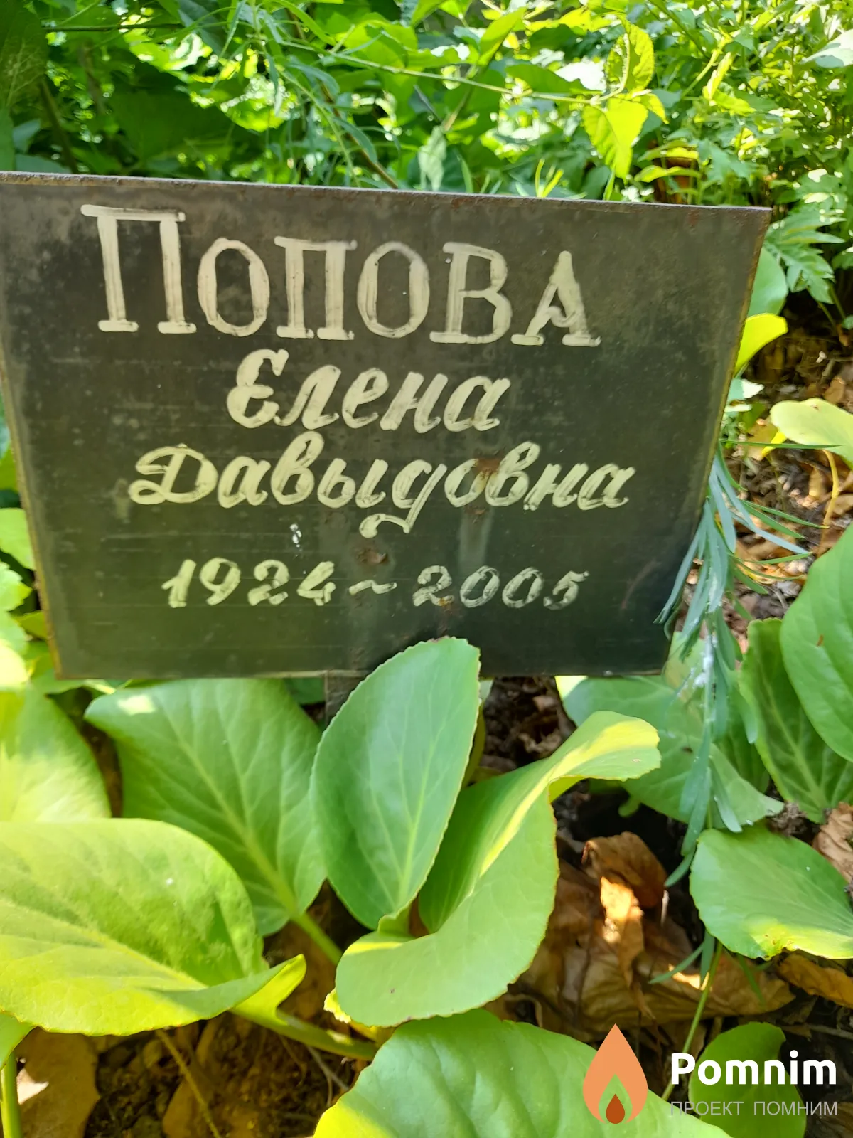 Попова Лена Давыдовна