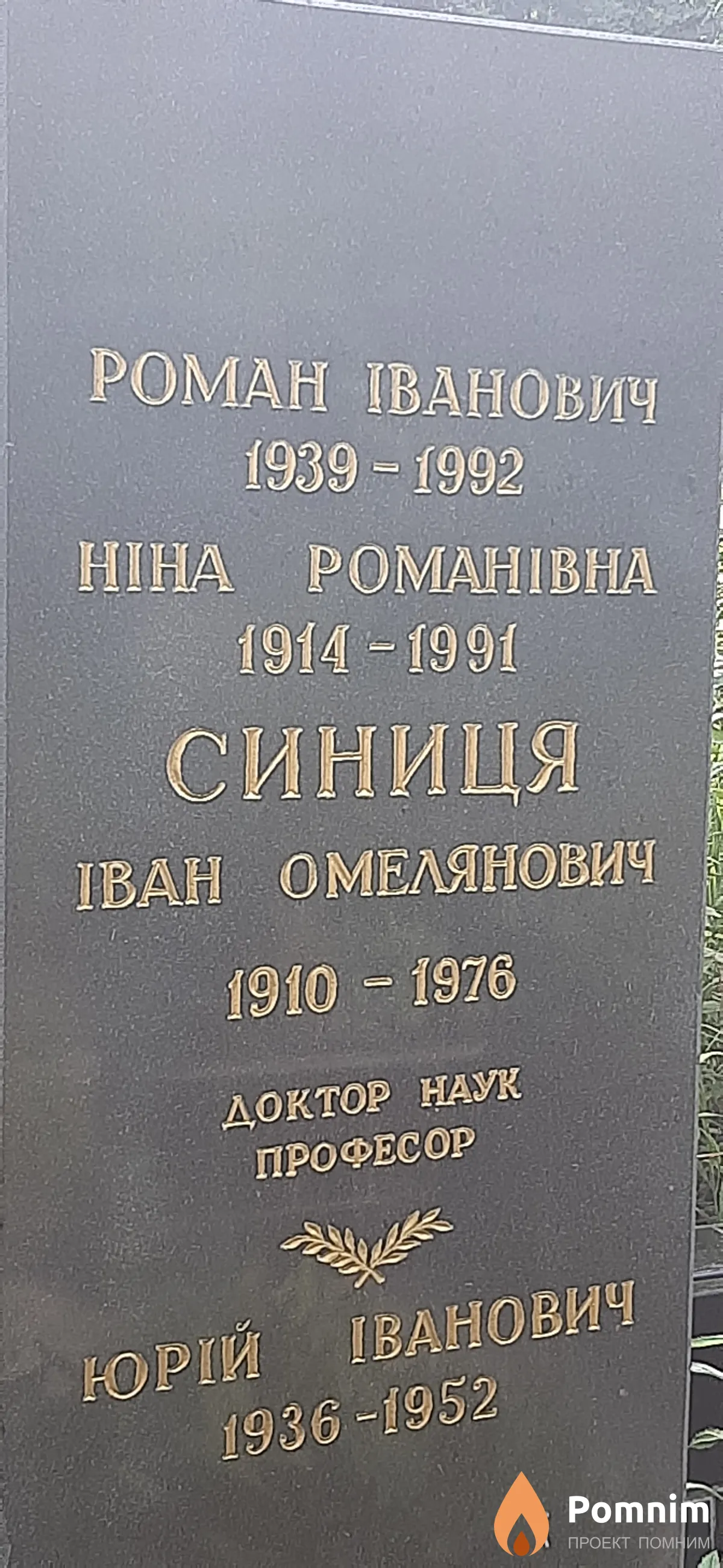 Синиця Иван Омелянович