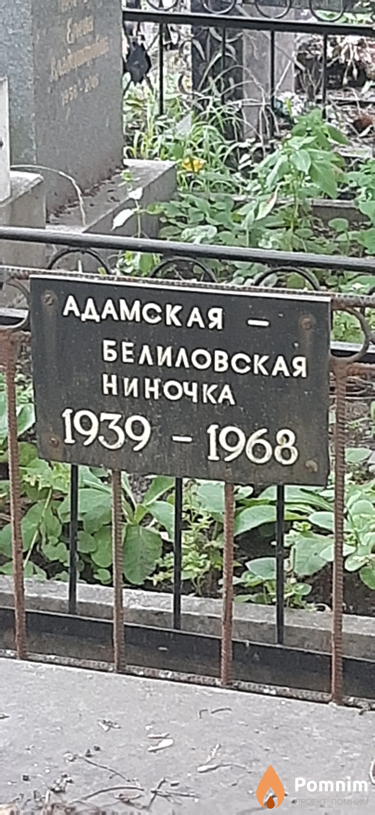 Адамская-Белиловская Ниночка -
