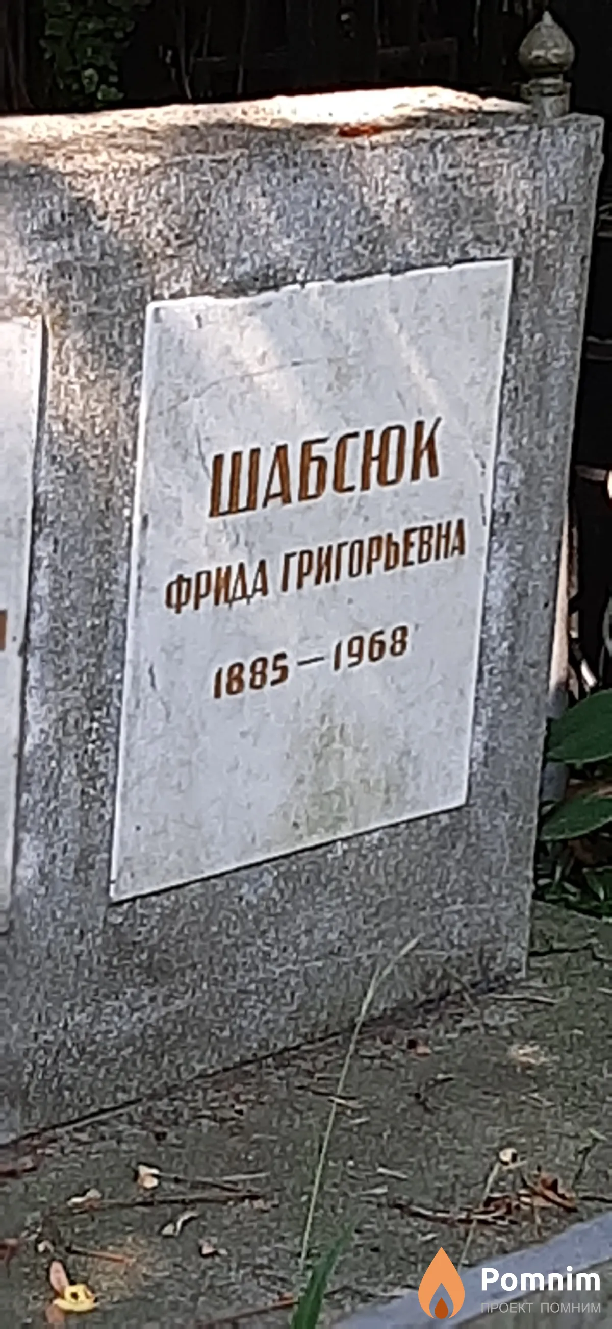 Шабсюк Фрида Григорьевна