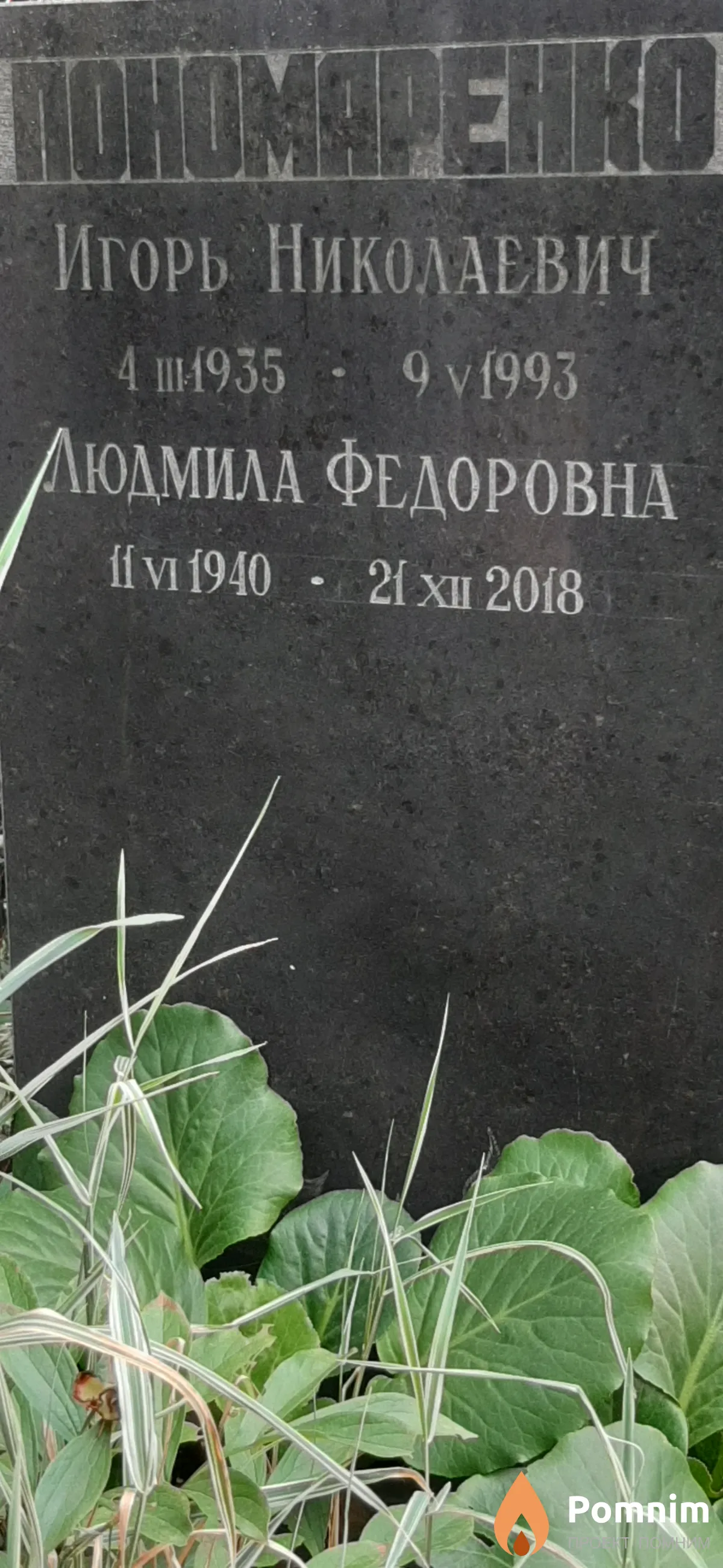Пономаренко Людмила Федоровна