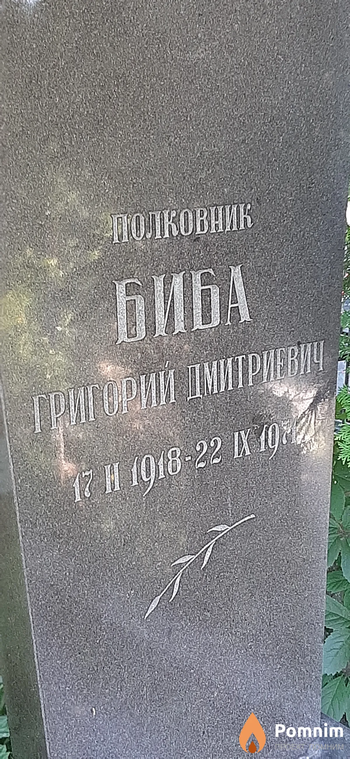 Биба Григорий Дмитриевич