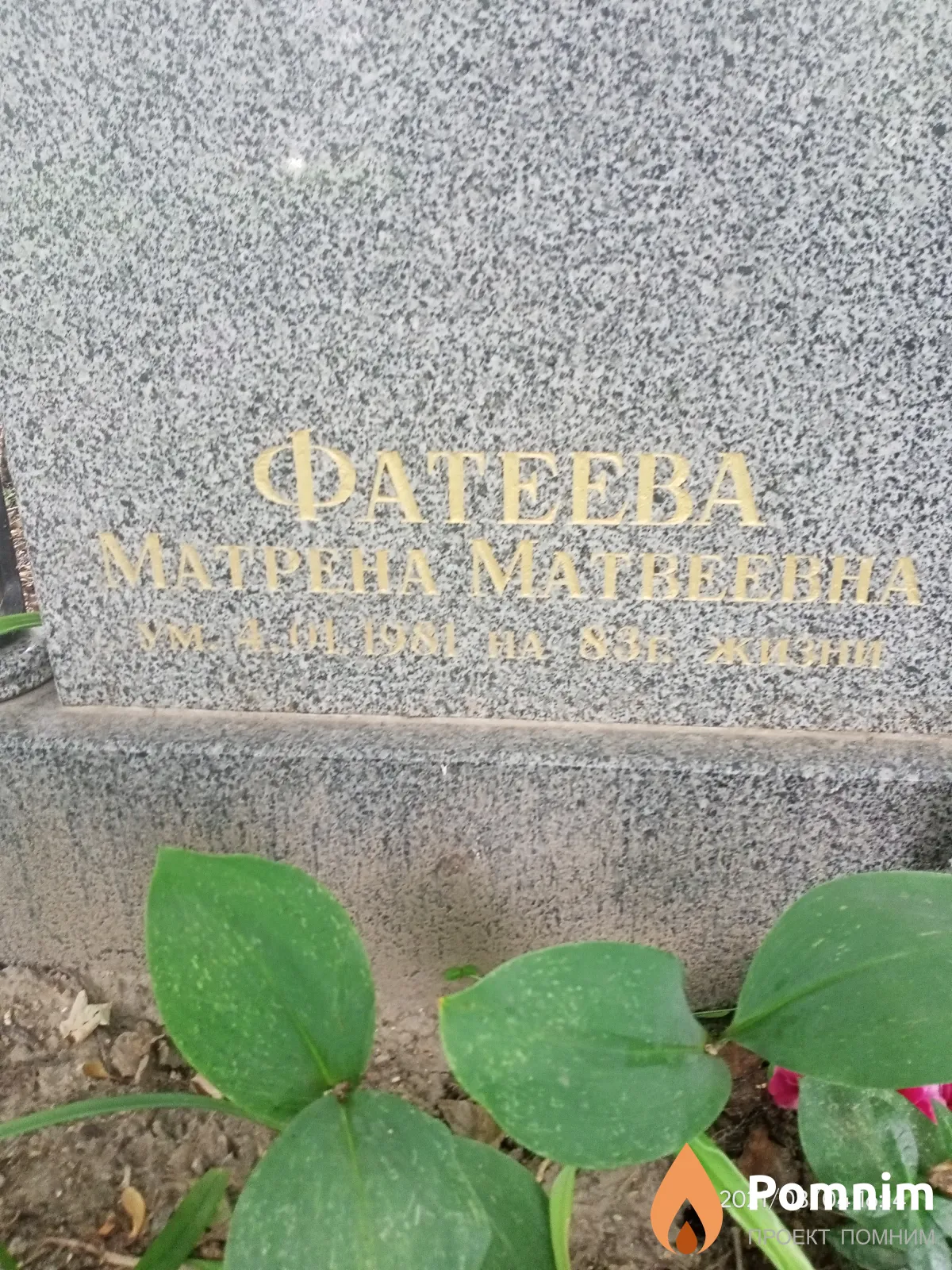 Фатеева Матрёна Матвеевна