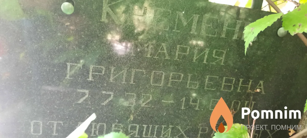 Кремень Мария Григорьевна