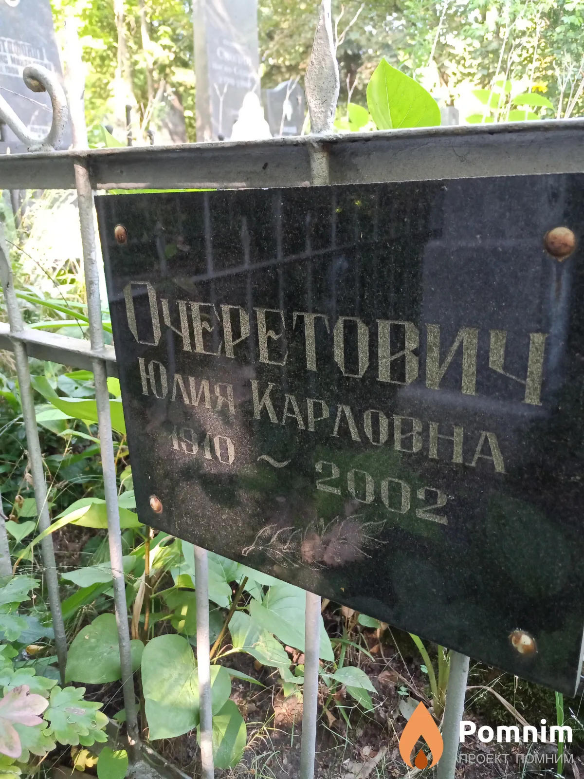 Очеретович Юлия Карловна