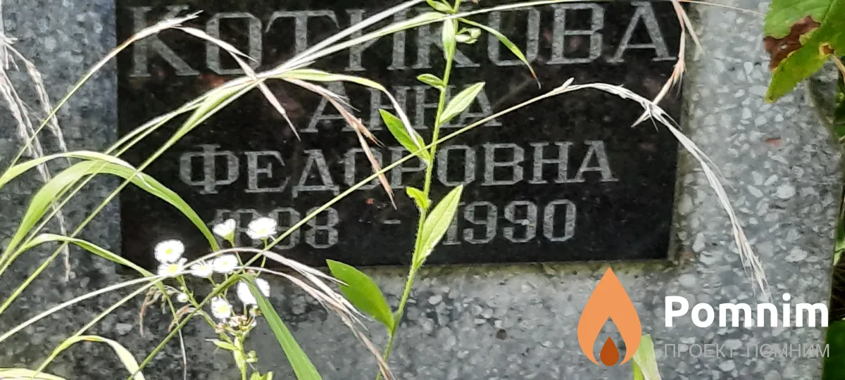 Котикова Анна Фёдоровна