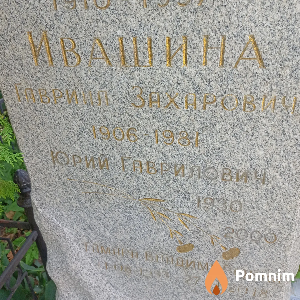 Ивашина Гавриил Захарович