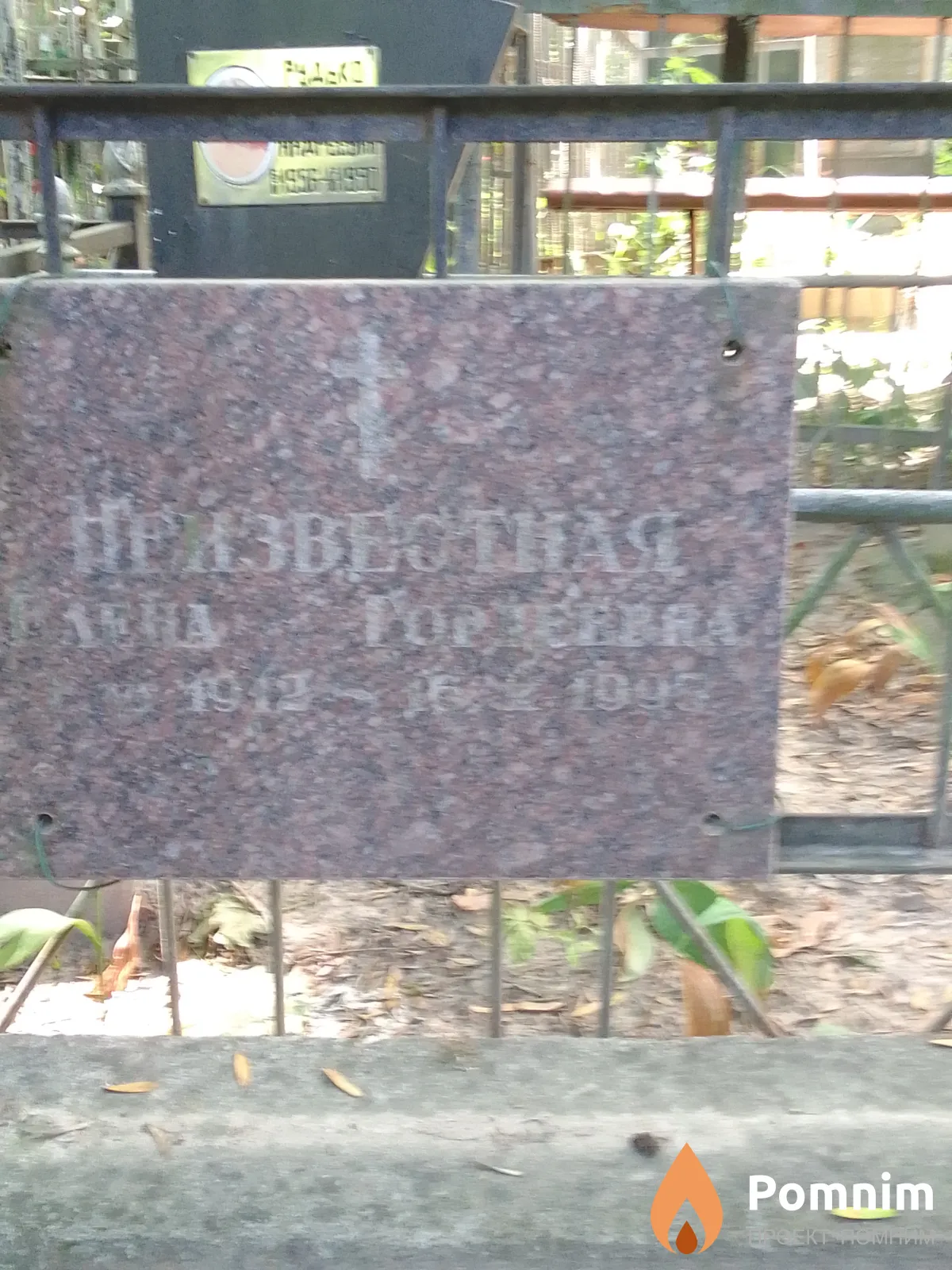 Неизвестная Елена Гордеевна