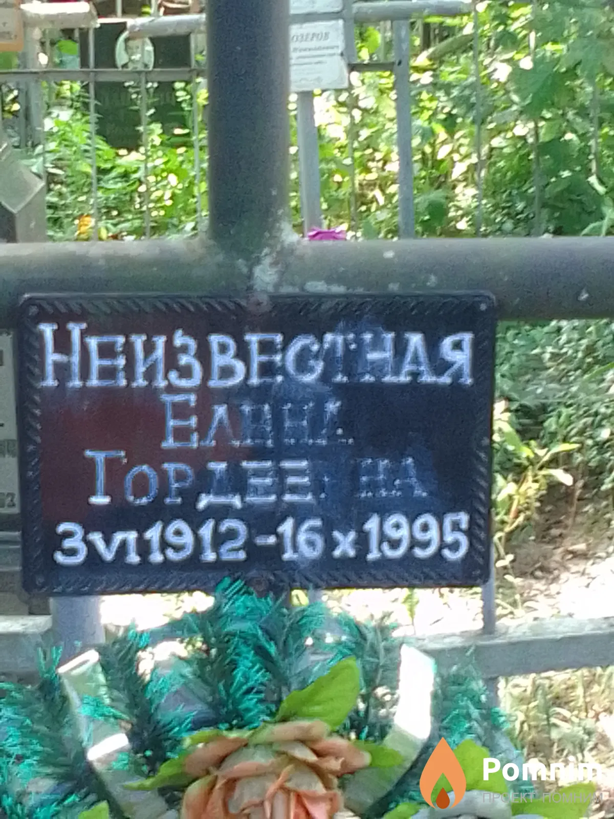 Неизвестная Елена Гордеевна