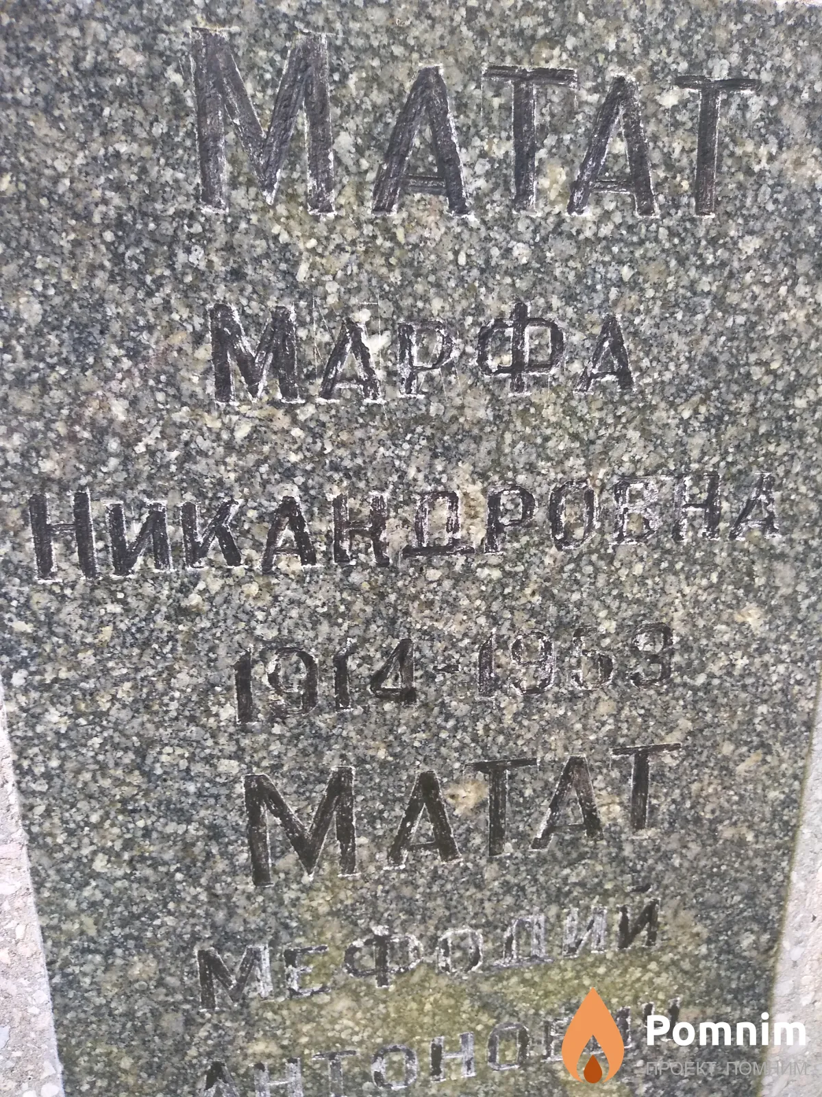 Матат Марфа Никандровна