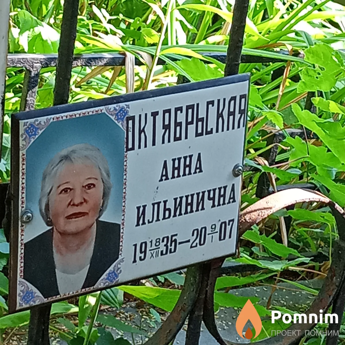 Октябрьская Анна Ильинична