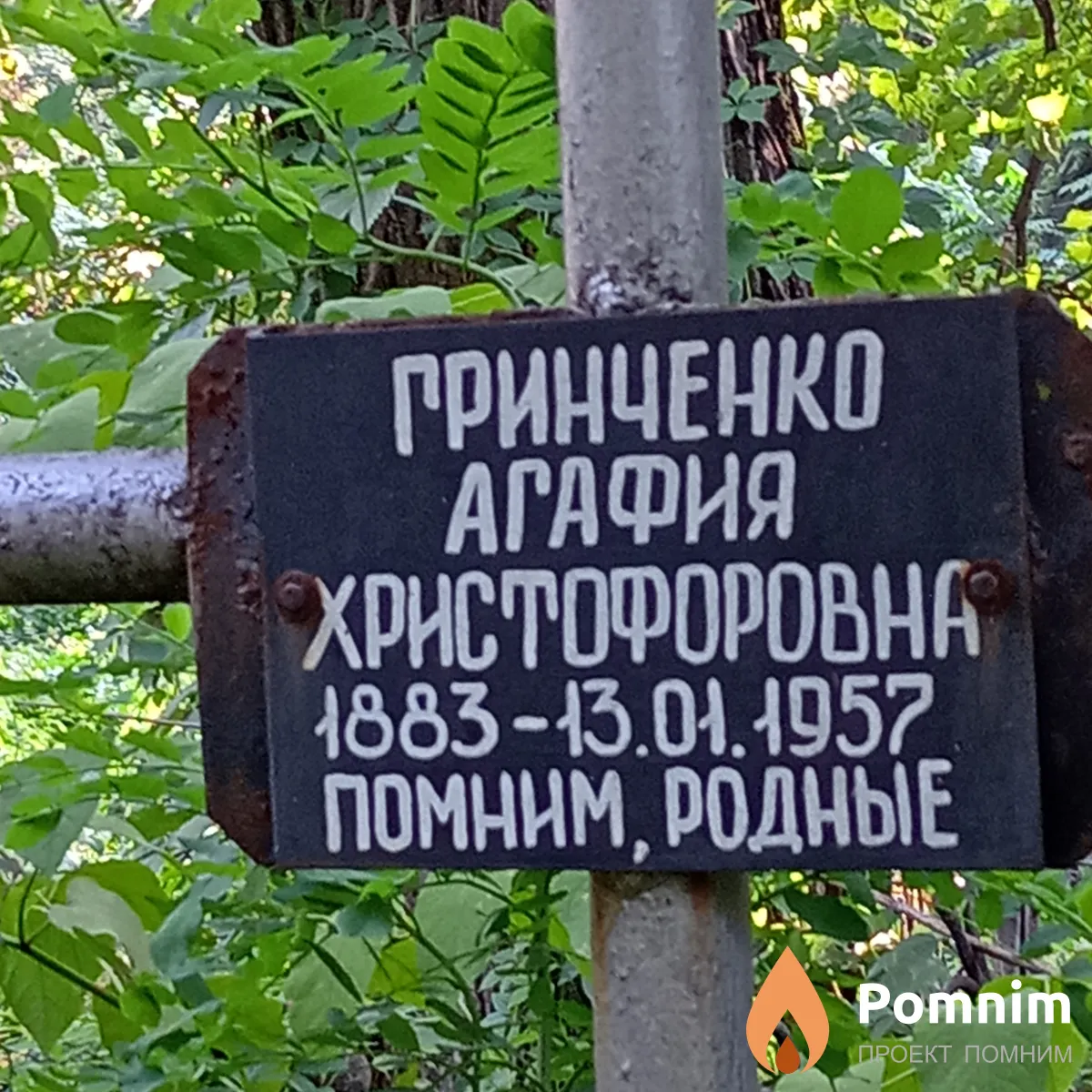 Гринченко Агафия Христофоровна