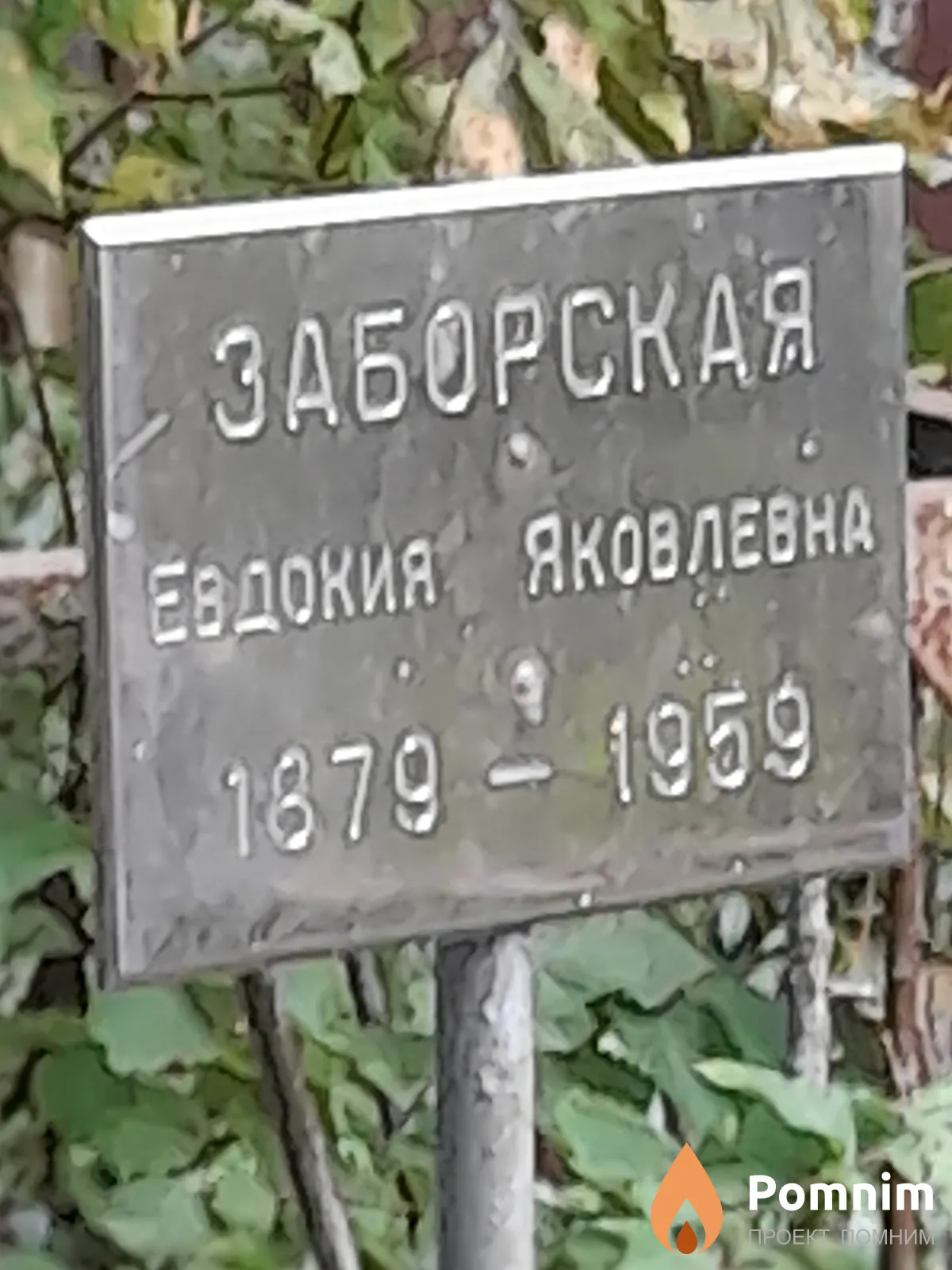 Заборская Евдокия Яковлевна