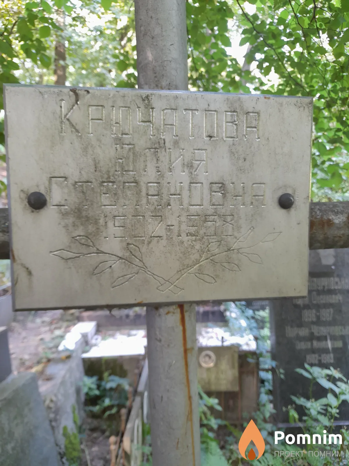 Крючатова Юлия Степанoвна