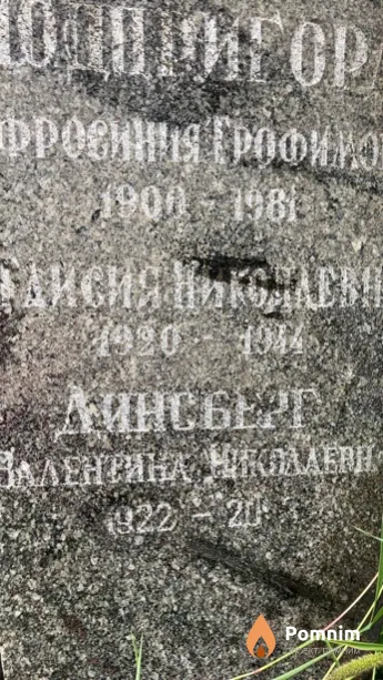 Динсберг Валентина Николаевна