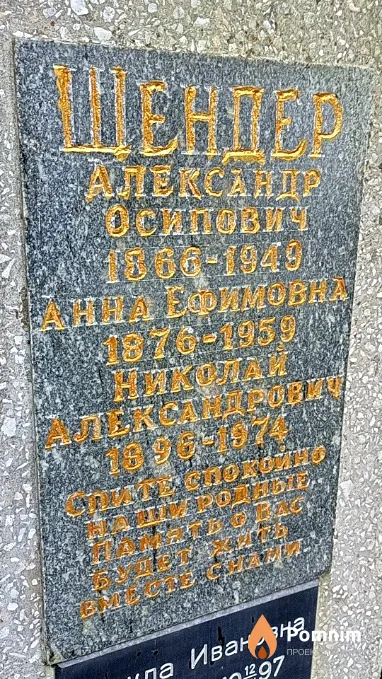 Щендер Анна Ефимовна