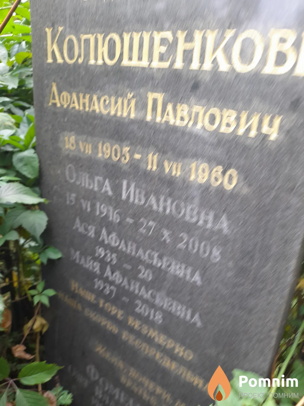 Колюшенкова Ася Афанасьевна
