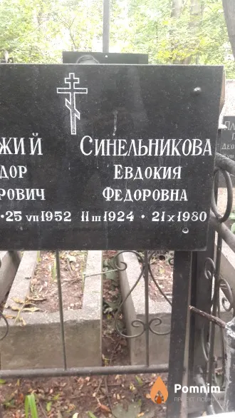 Синельникова Евдокия Федоровна