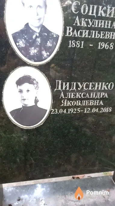 Соцких Акулина Васильевна