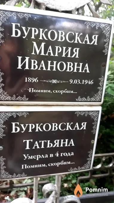 Бурковская Мария Ивановна