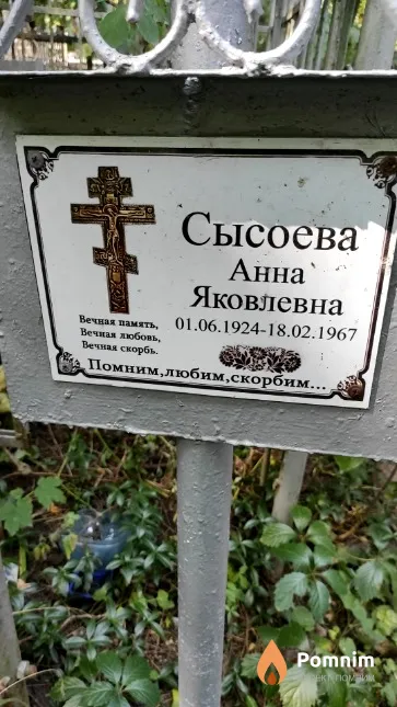 Сысоева Анна Яковлевна
