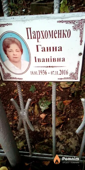 Пархоменко Ганна Іванівна