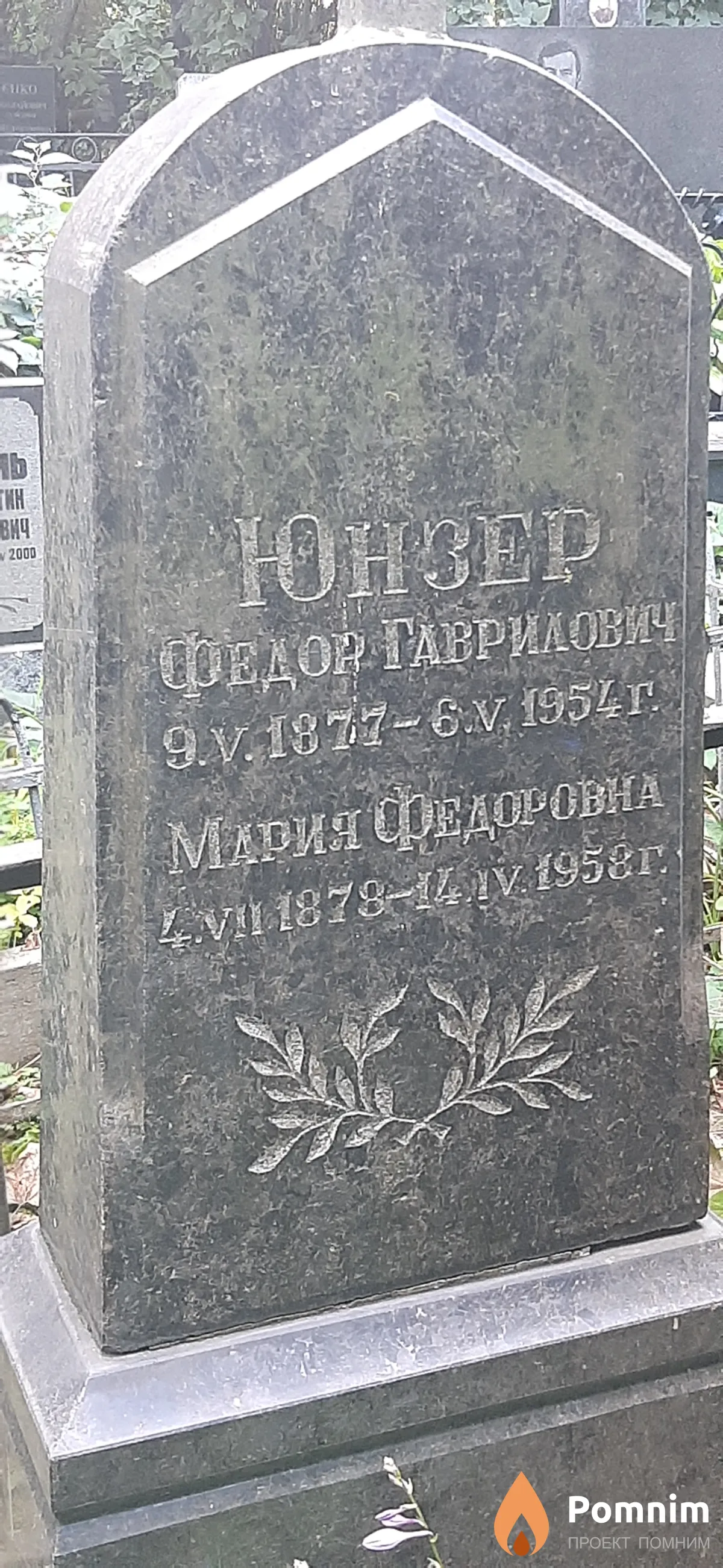 Юнзер Мария Федоровна