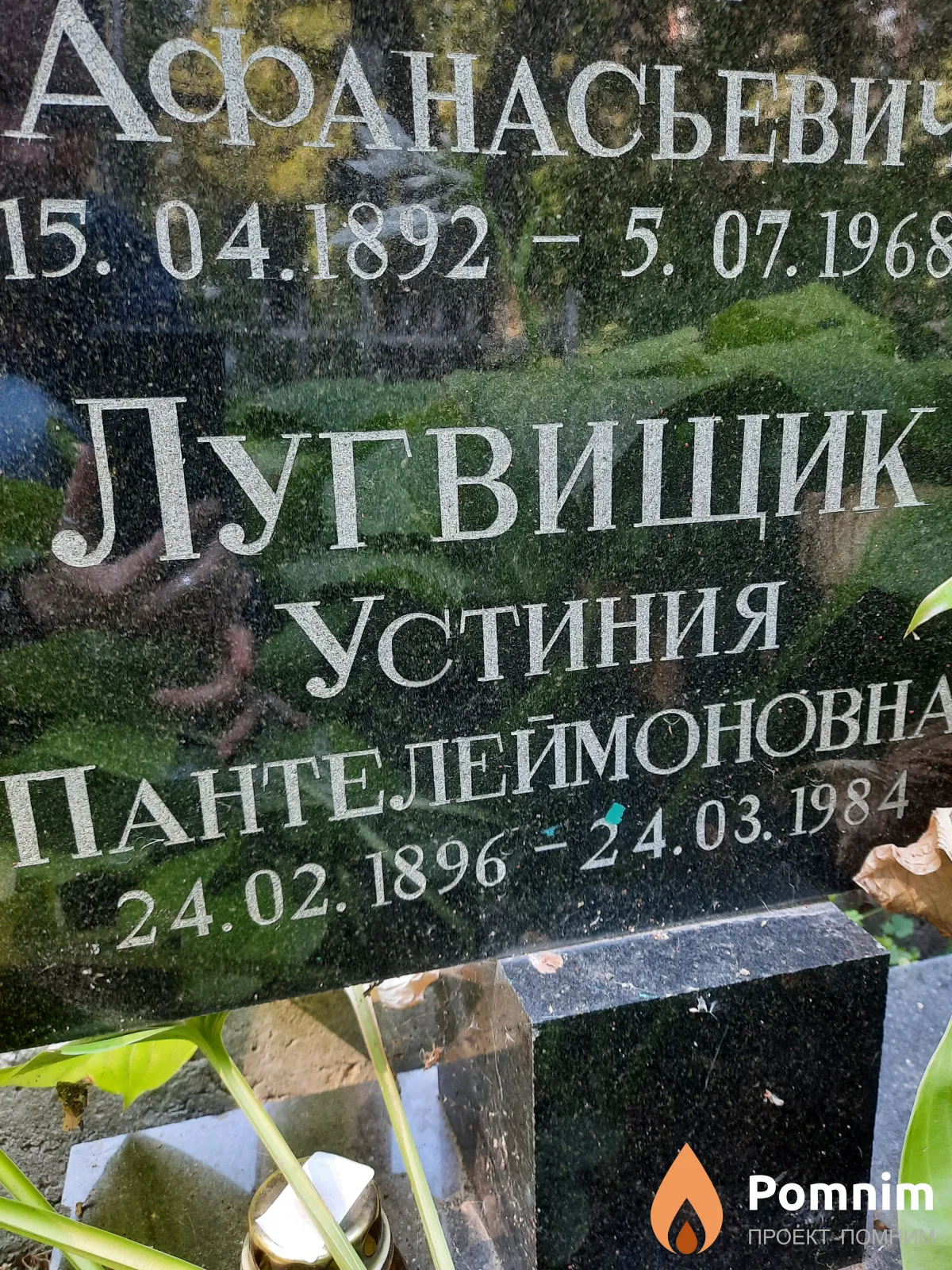 Лугвищик Устиния Пантелеймоновна