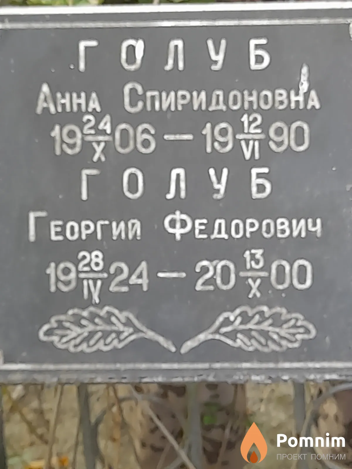 Голуб Анна Спиридоновна