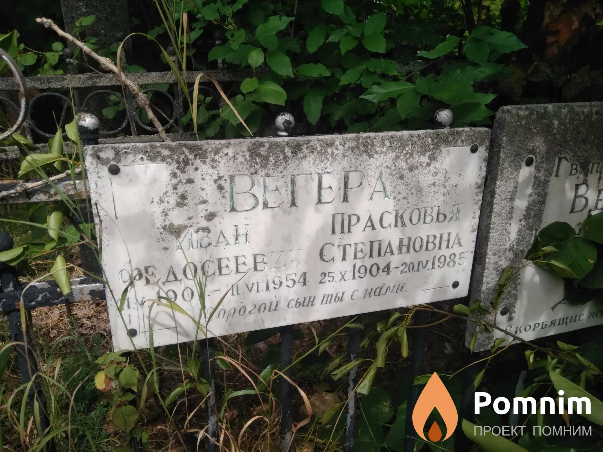 Вегера Прасковья Степановна