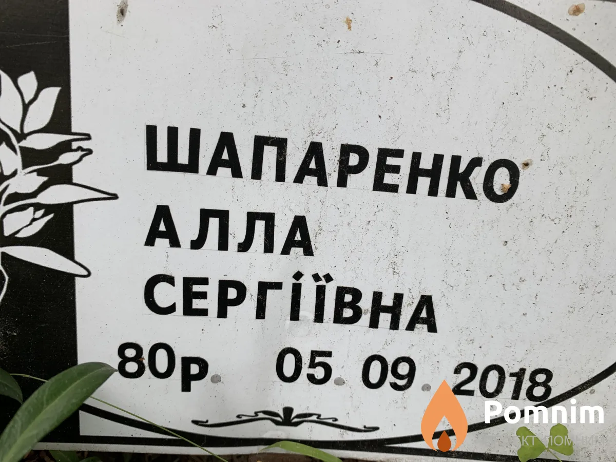 Шапаренко Алла Сергеевна