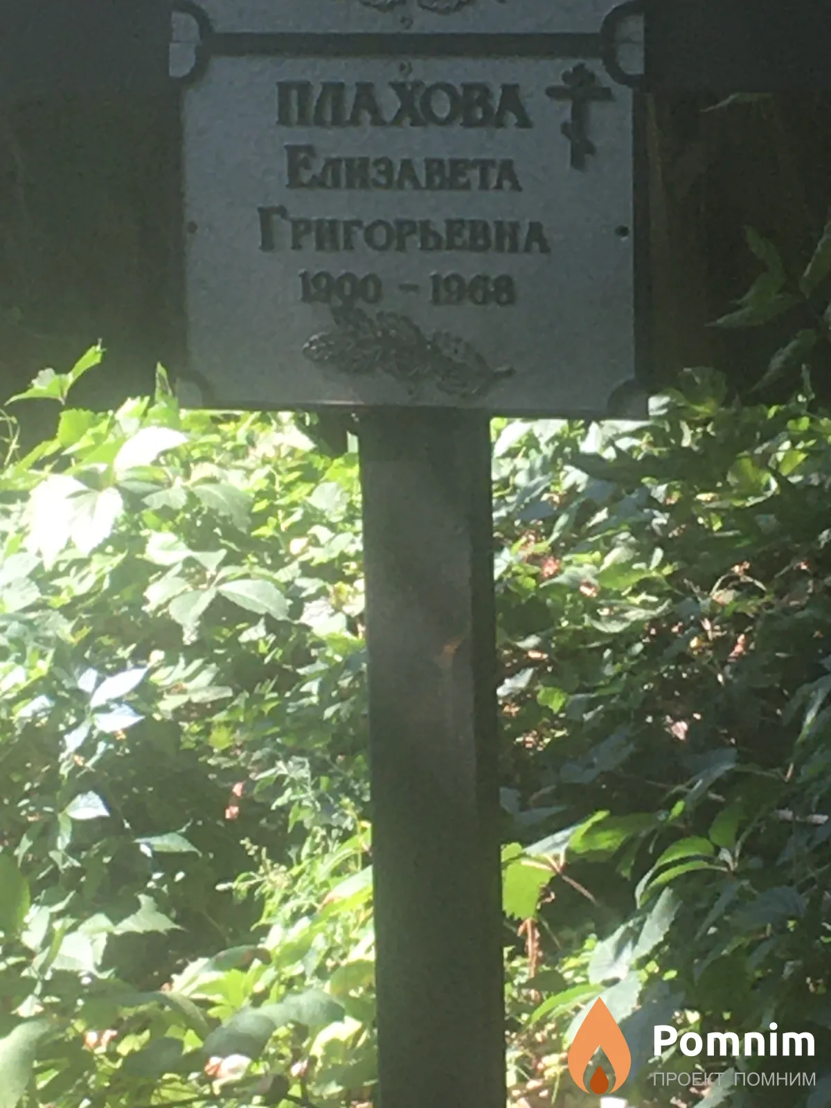 Плахова Елизавета Григорьевна