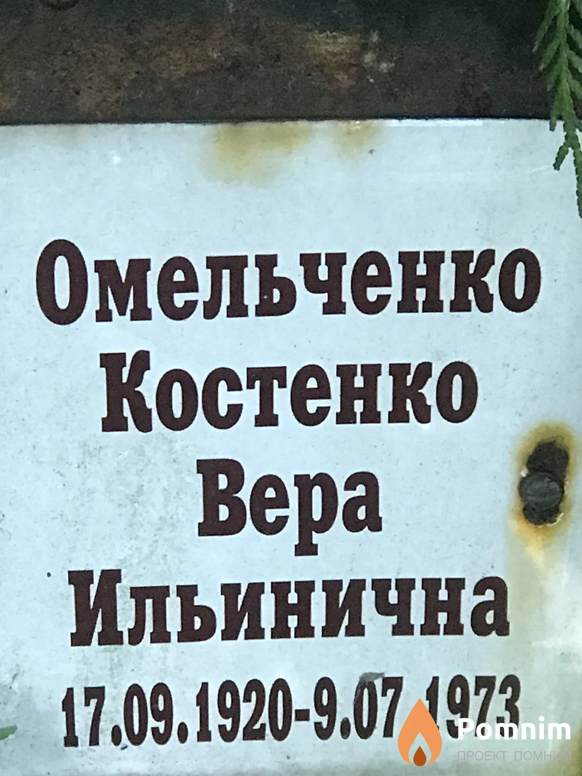 Омельченко Костенко Вера