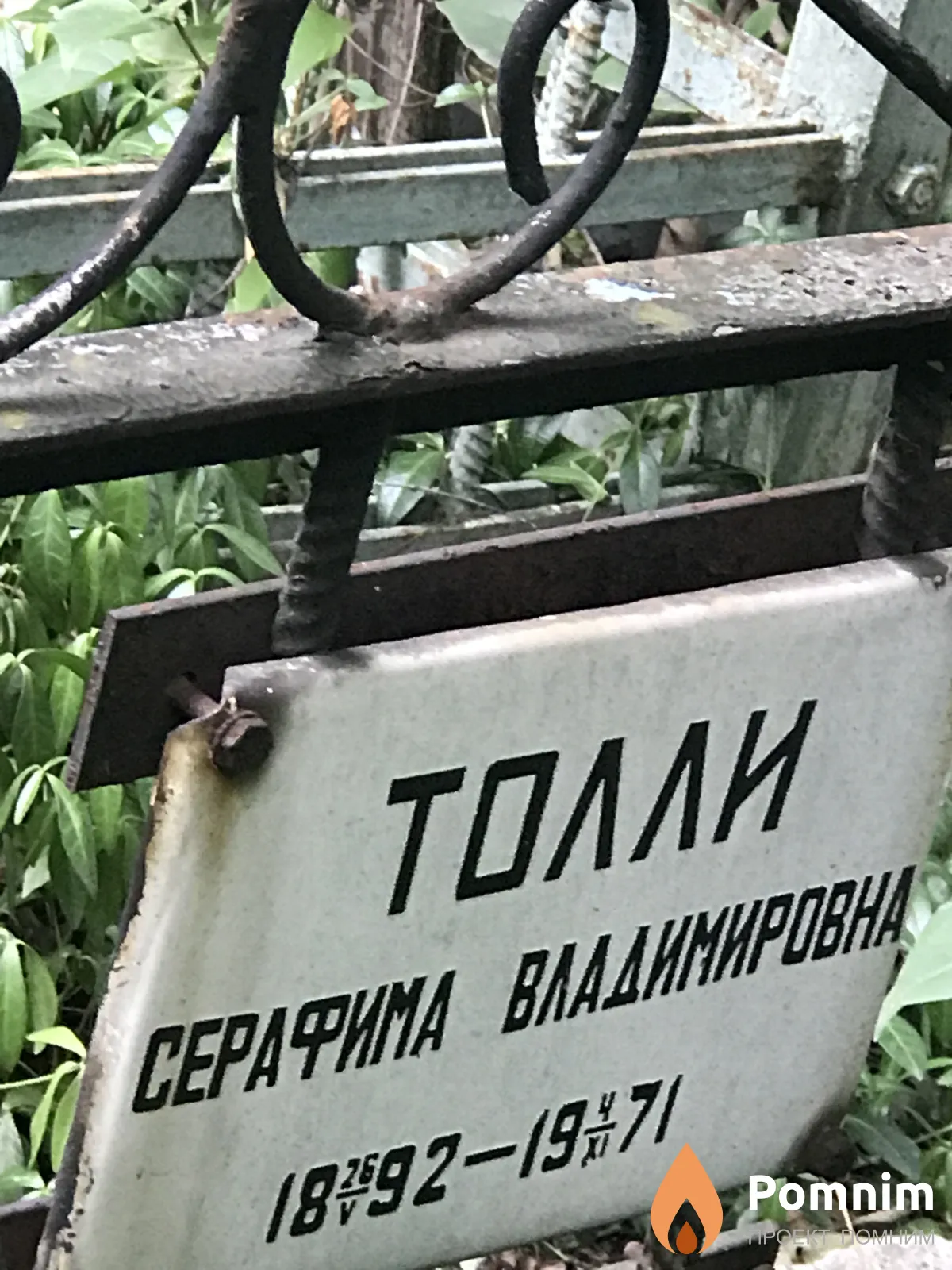 Толли Серафима Владимировна