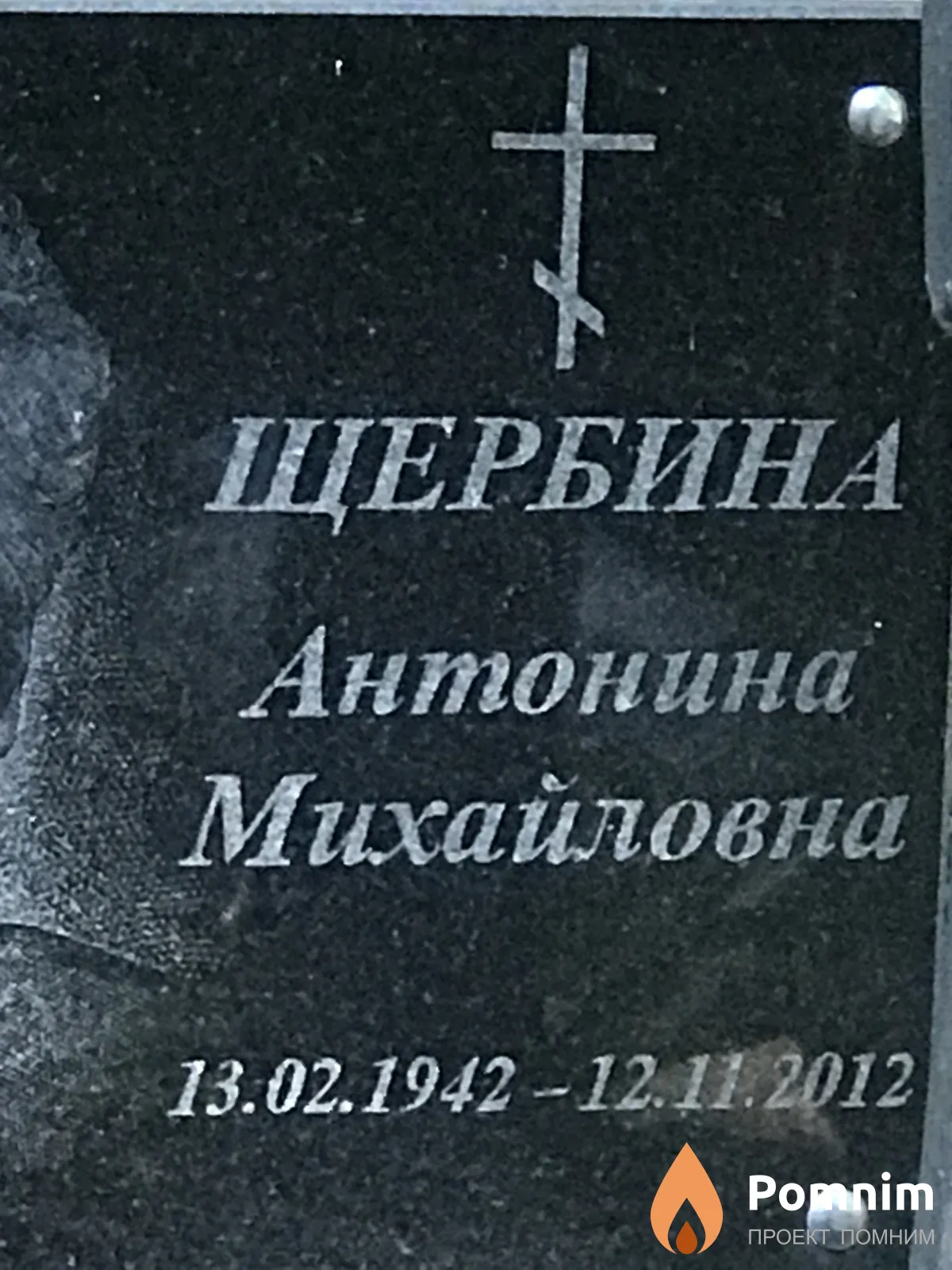 Щербина Антонина Михайловна