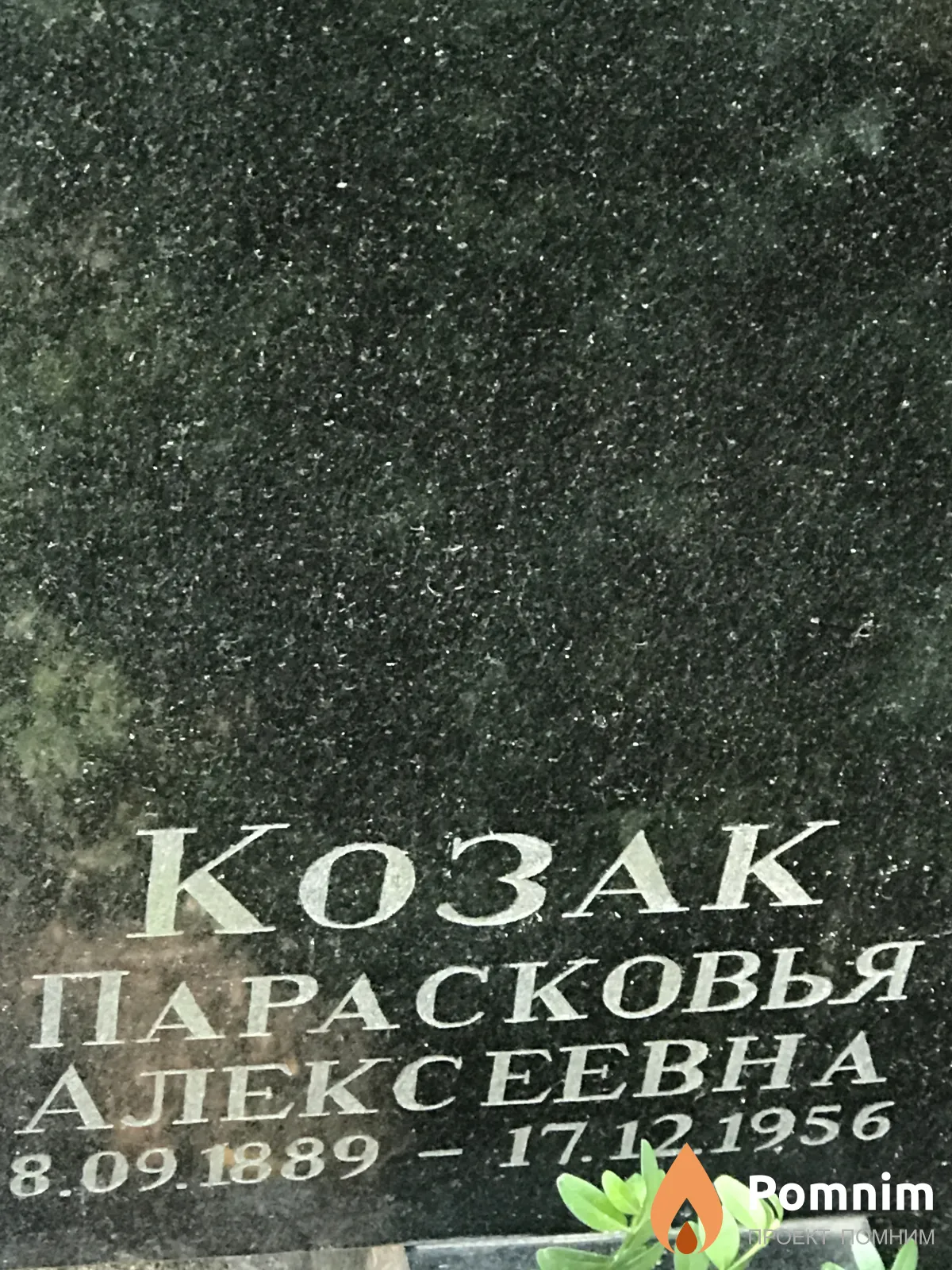 Козак Парасковья Алексеевна