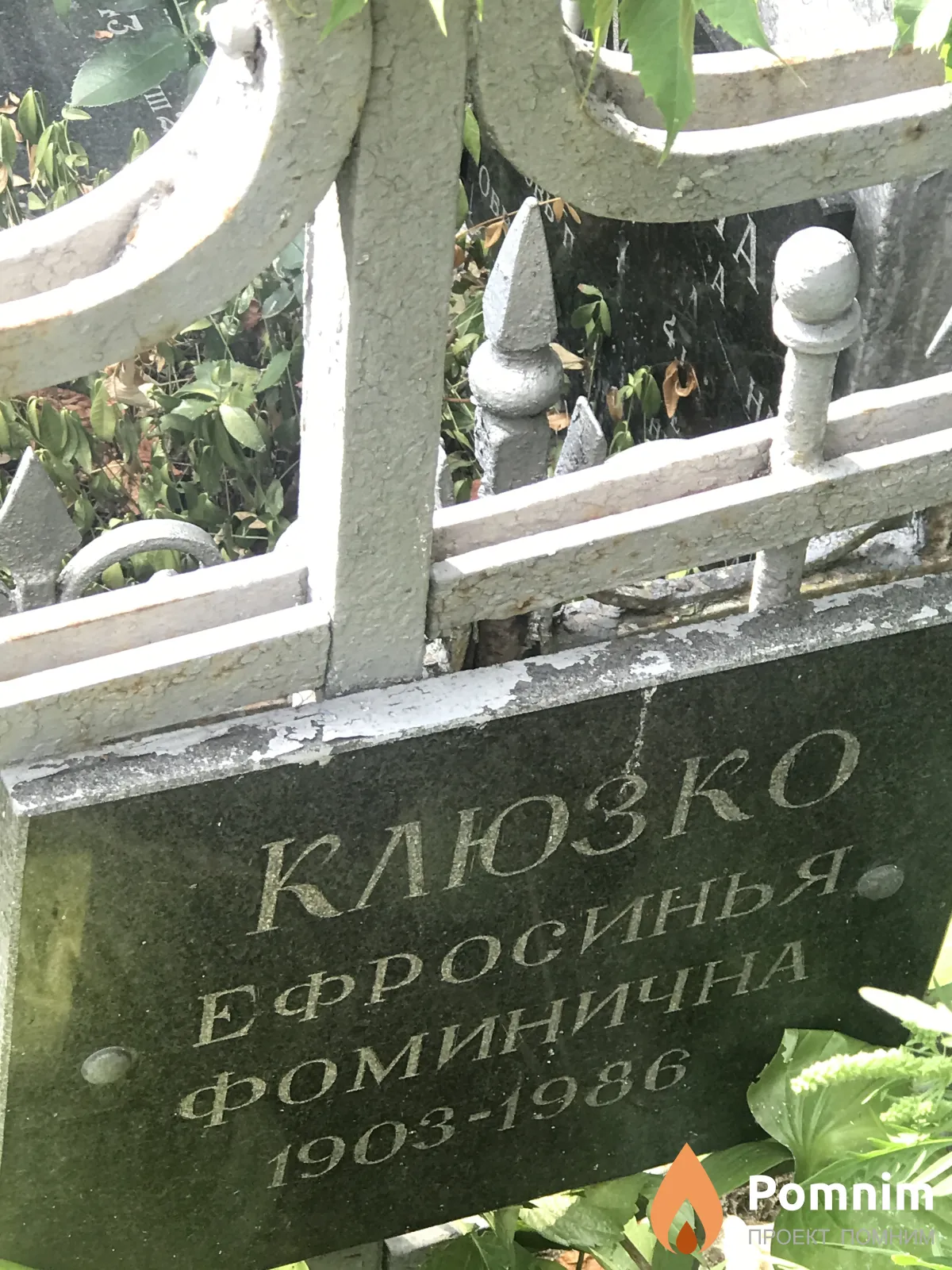 Клюзко Ефросинья Фомична