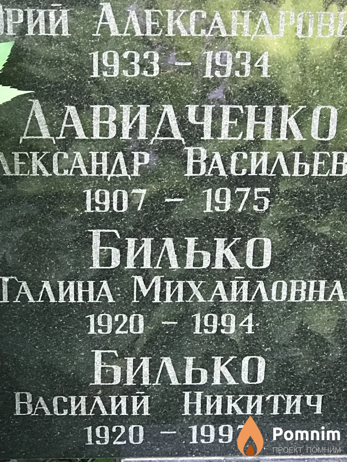 Билько Галина Михайловна