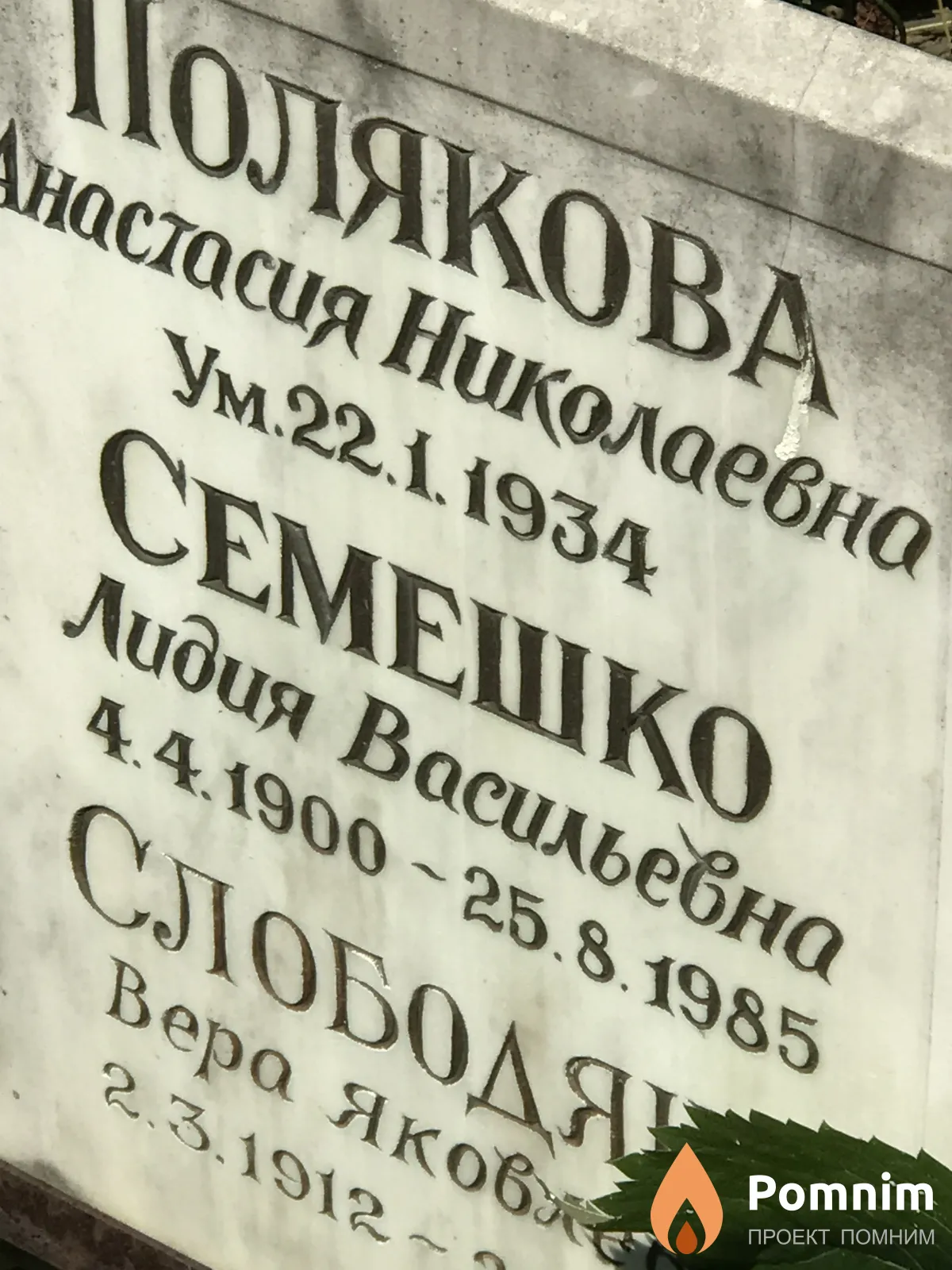Семешко Лидия Васильевна
