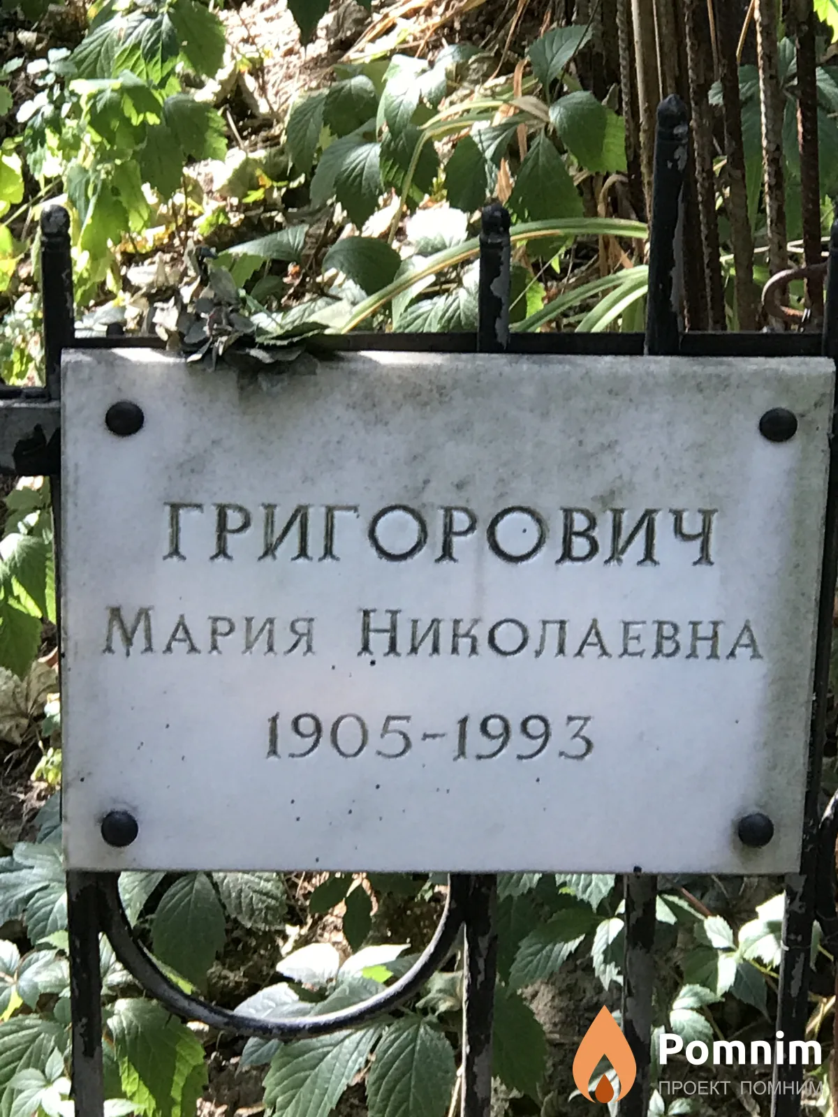 Григорович Мария Николаевна