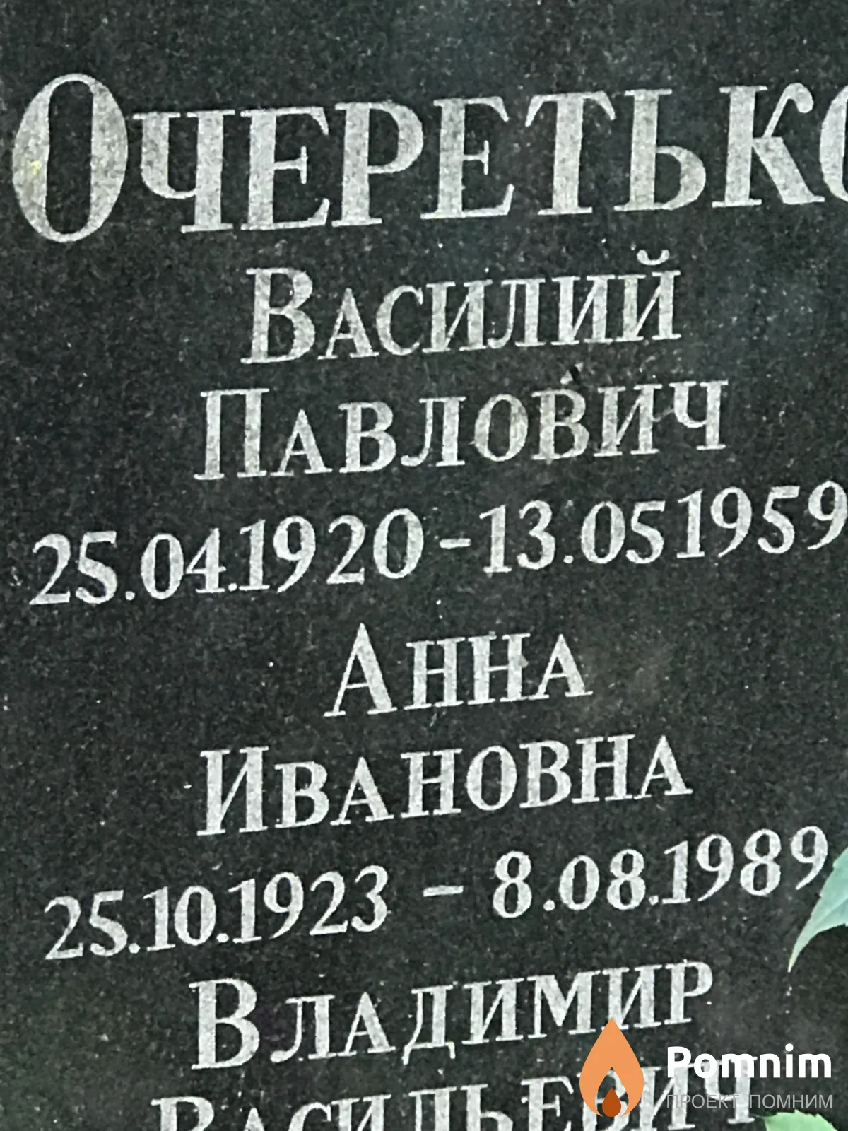 Очеретько Анна Ивановна