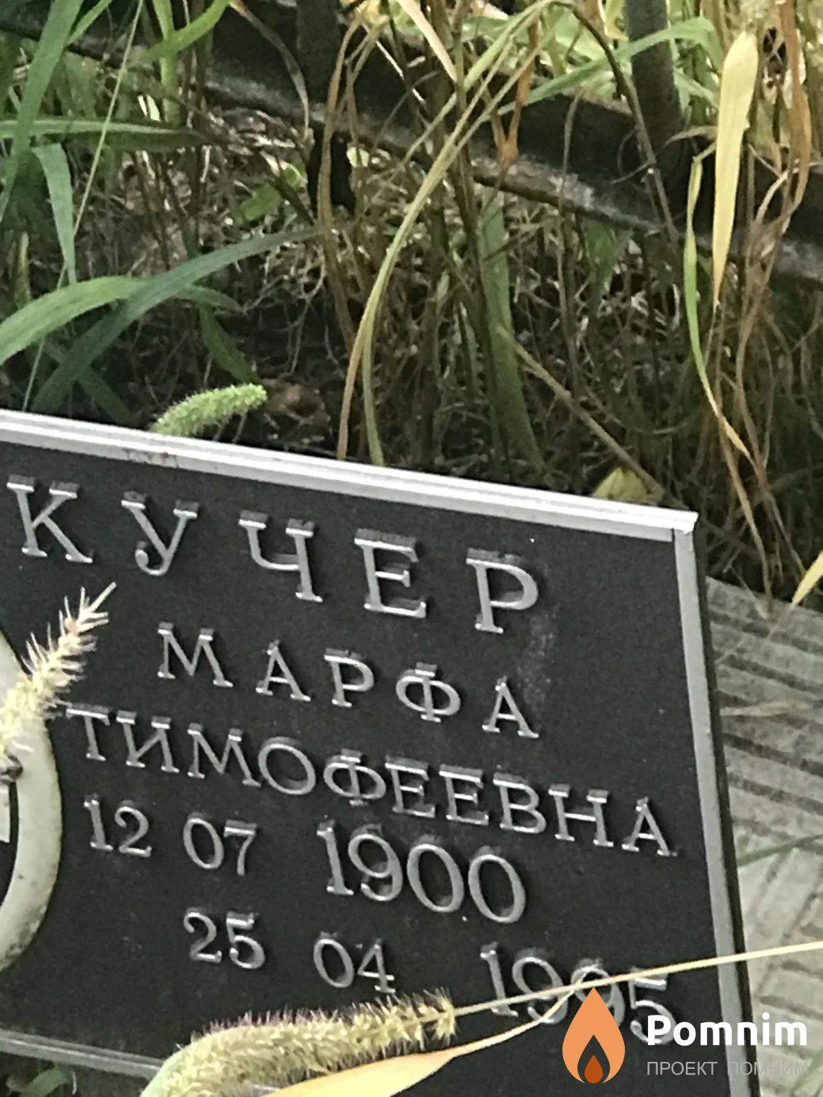 Кучер Марфа Тимофеевна