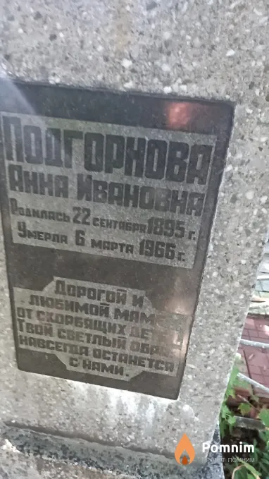 Подгорнова Анна Ивановна