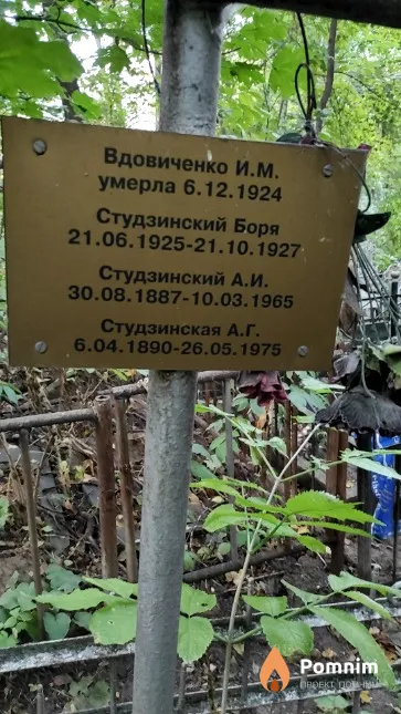 Студзинская А. Г.