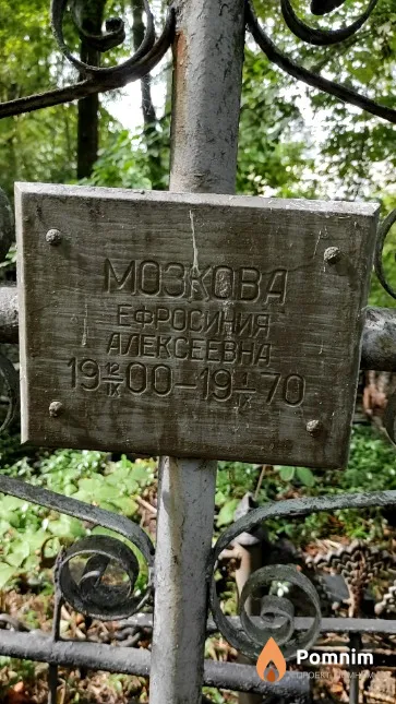 Мозкова Ефросиния Алексеевна