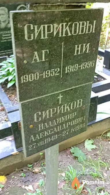 Сирикова Н И
