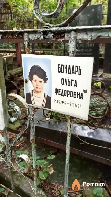 Бондарь Ольга Федоровна